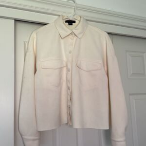 Sanctuary beige suede button top top